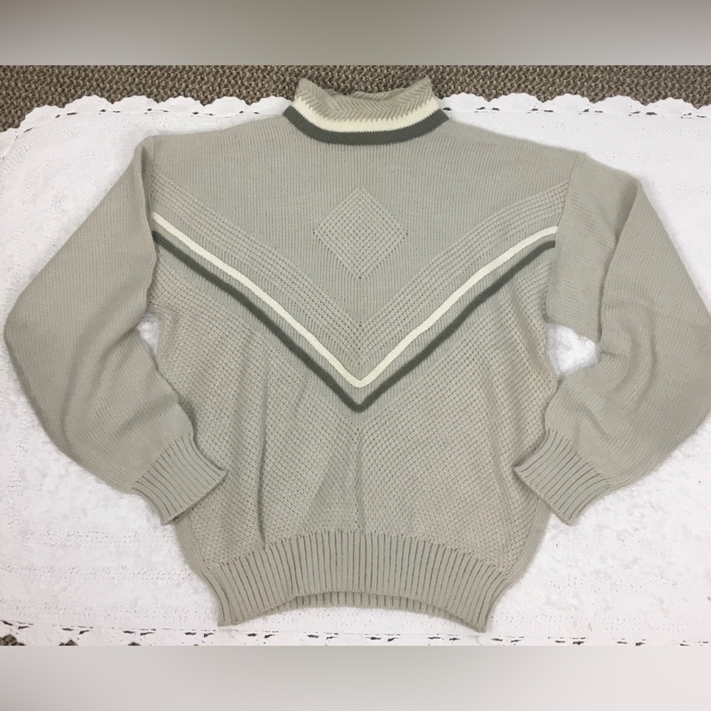 Vintage CIAO Sportswear Knit Acrylic Wool  Blend Knit Pullover Sweater XL